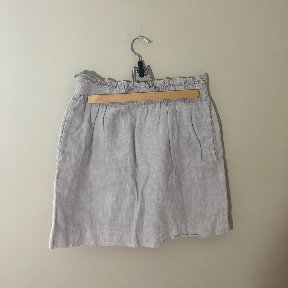 J. Crew Oatmeal Elastic Band Skirt